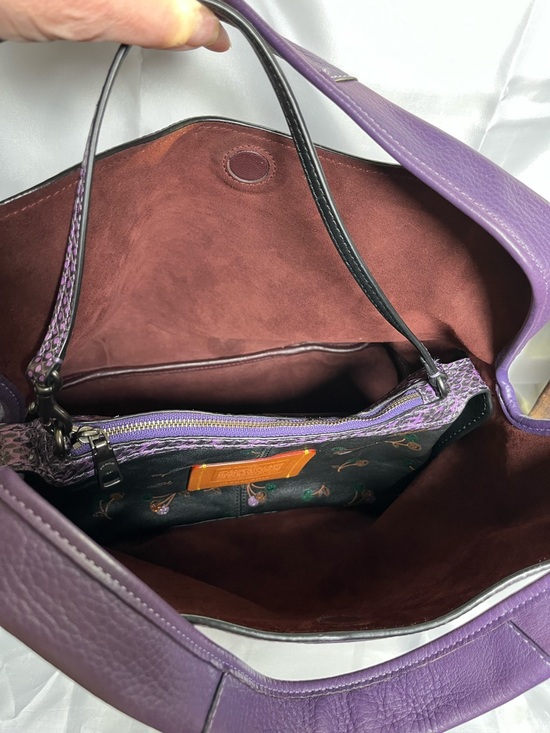 Coach 1941 Bandit Hobo Bag in Purple - Picture 7 of 11